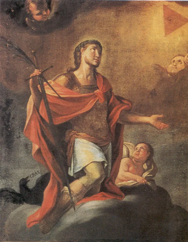 San Expedito, c. 1781, Gesù e Maria, Acireale