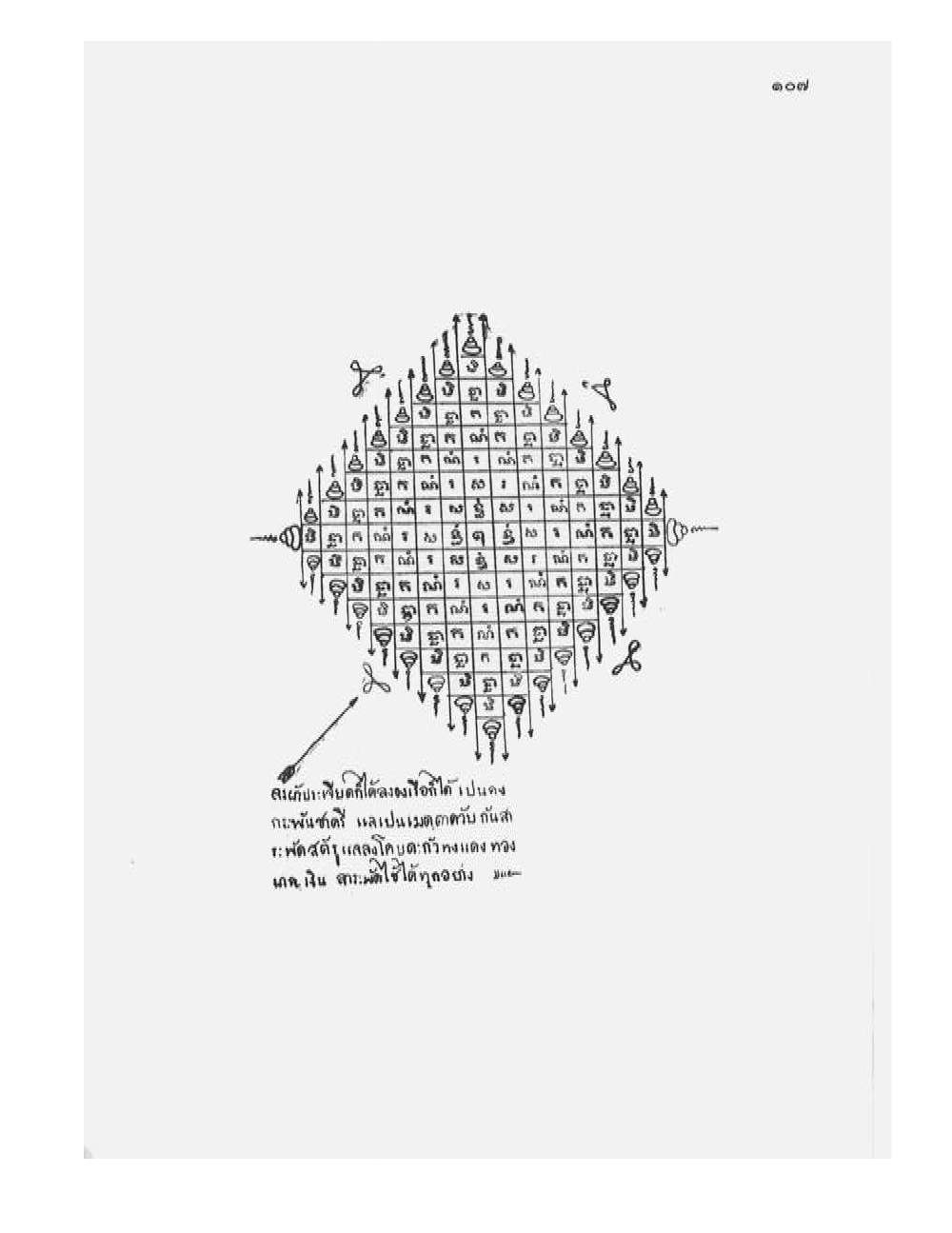 Tamra Phetcharat Maha-yant (yantra manual), PDF page 100 — original scan