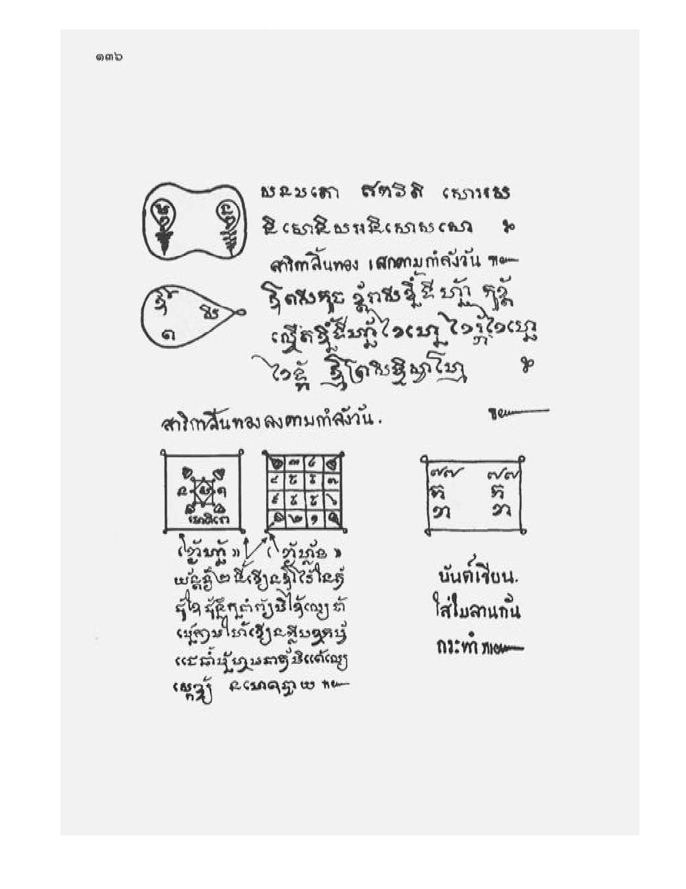 Tamra Phetcharat Maha-yant (yantra manual), PDF page 129 — original scan
