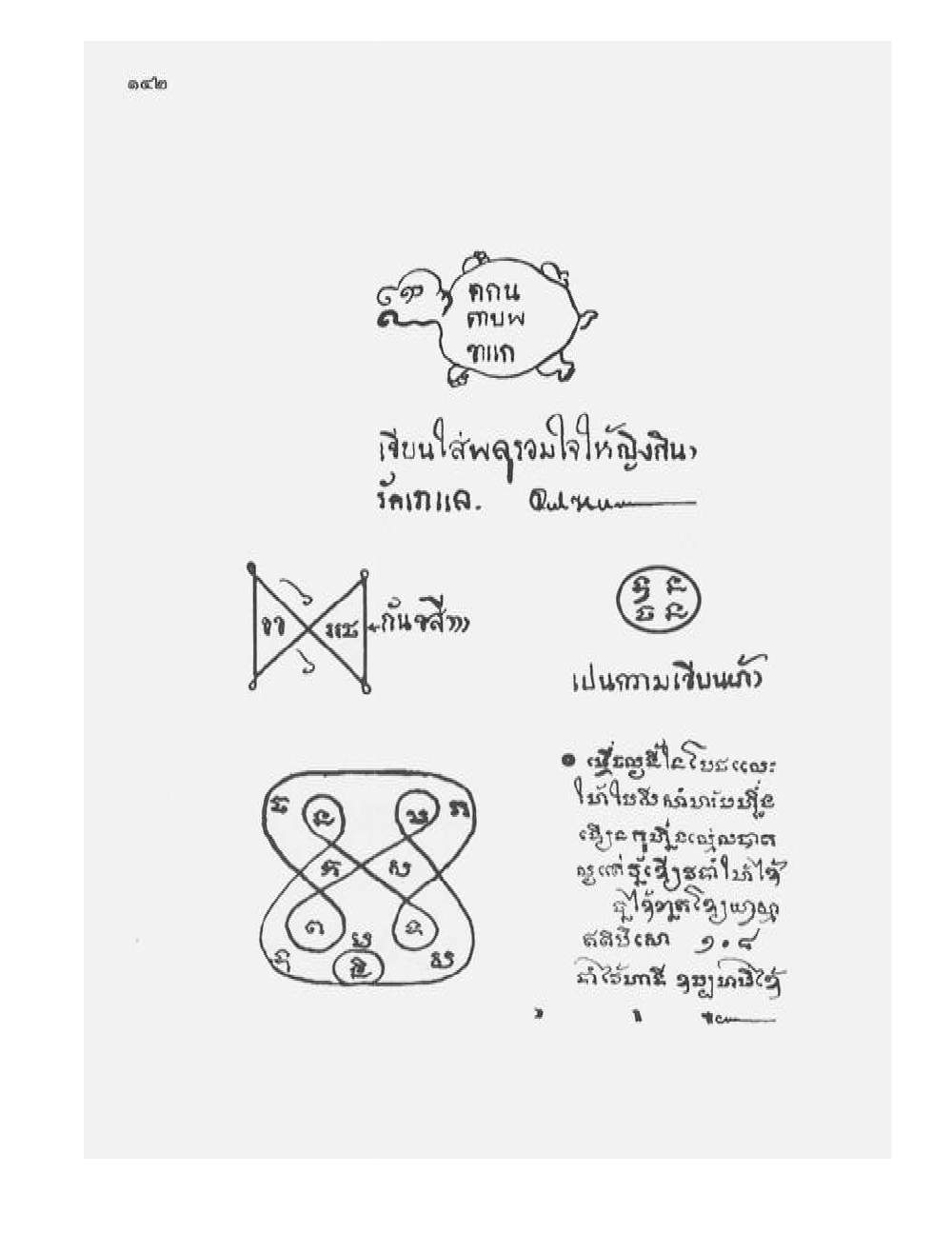 Tamra Phetcharat Maha-yant (yantra manual), PDF page 135 — original scan