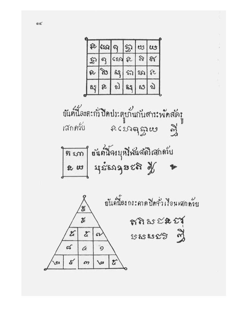 Tamra Phetcharat Maha-yant (yantra manual), PDF page 7 — original scan