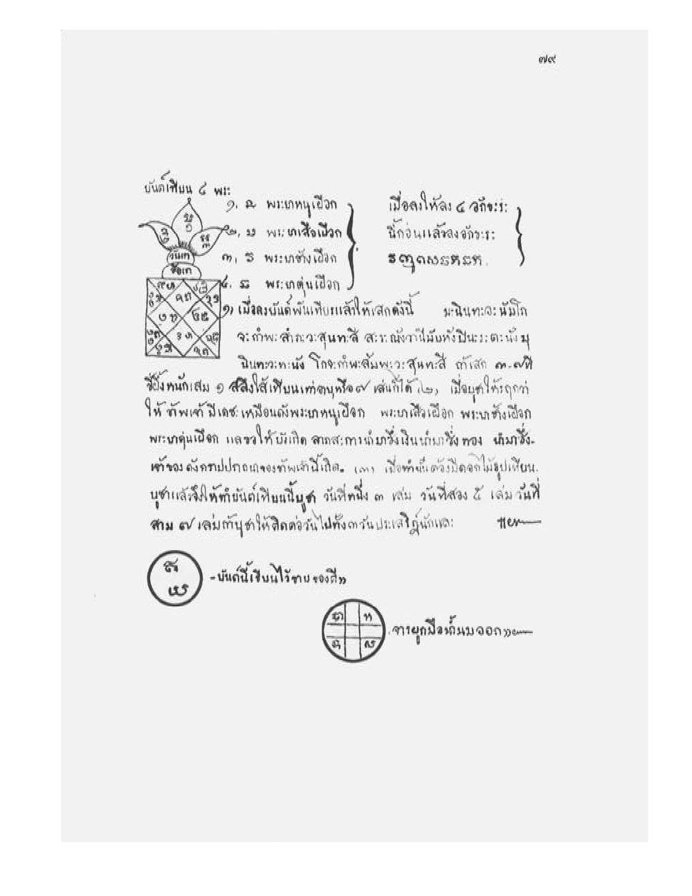 Tamra Phetcharat Maha-yant (yantra manual), PDF page 72 — original scan