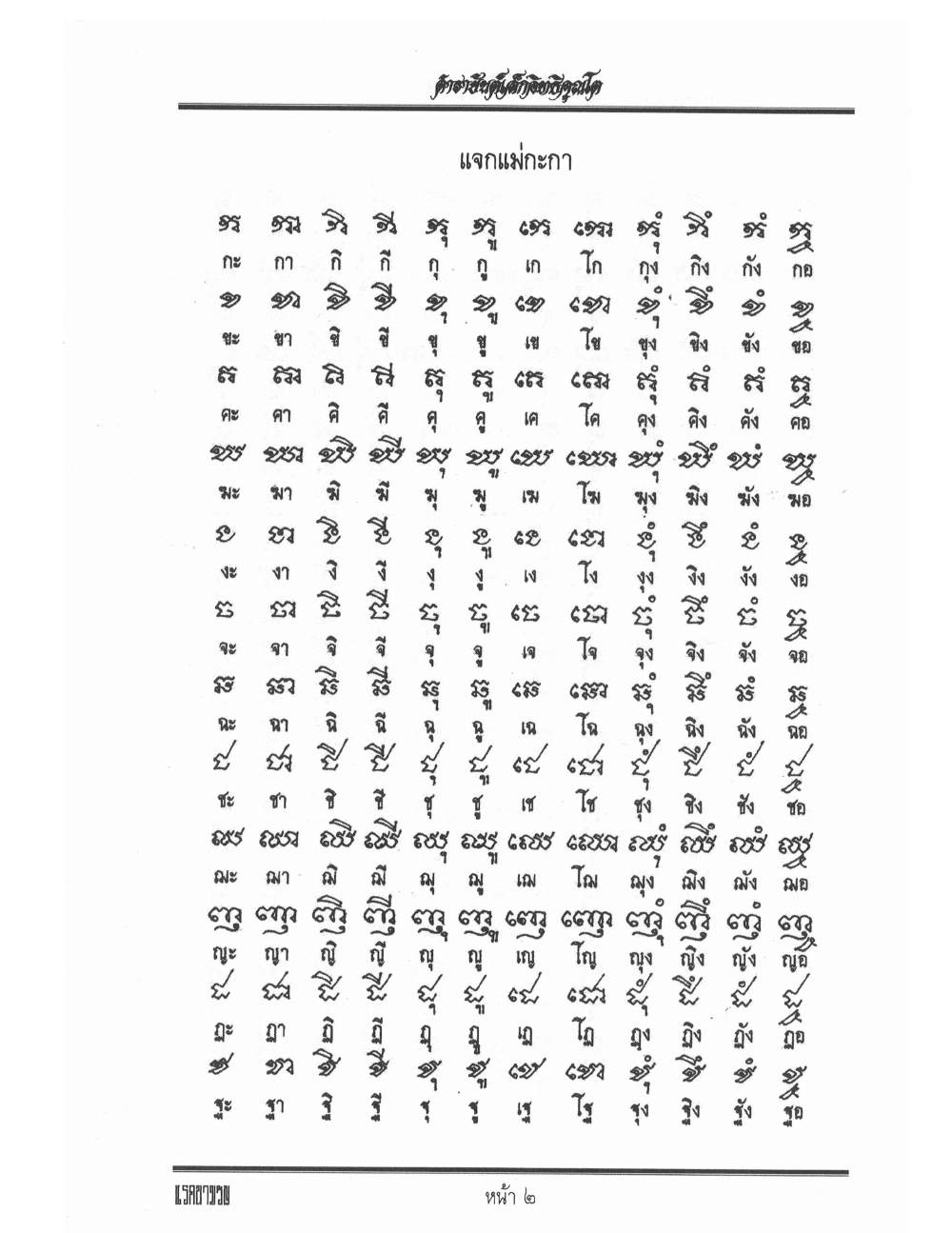 Yantra Inscription Formulas Khom Thai, PDF page 11 — original scan