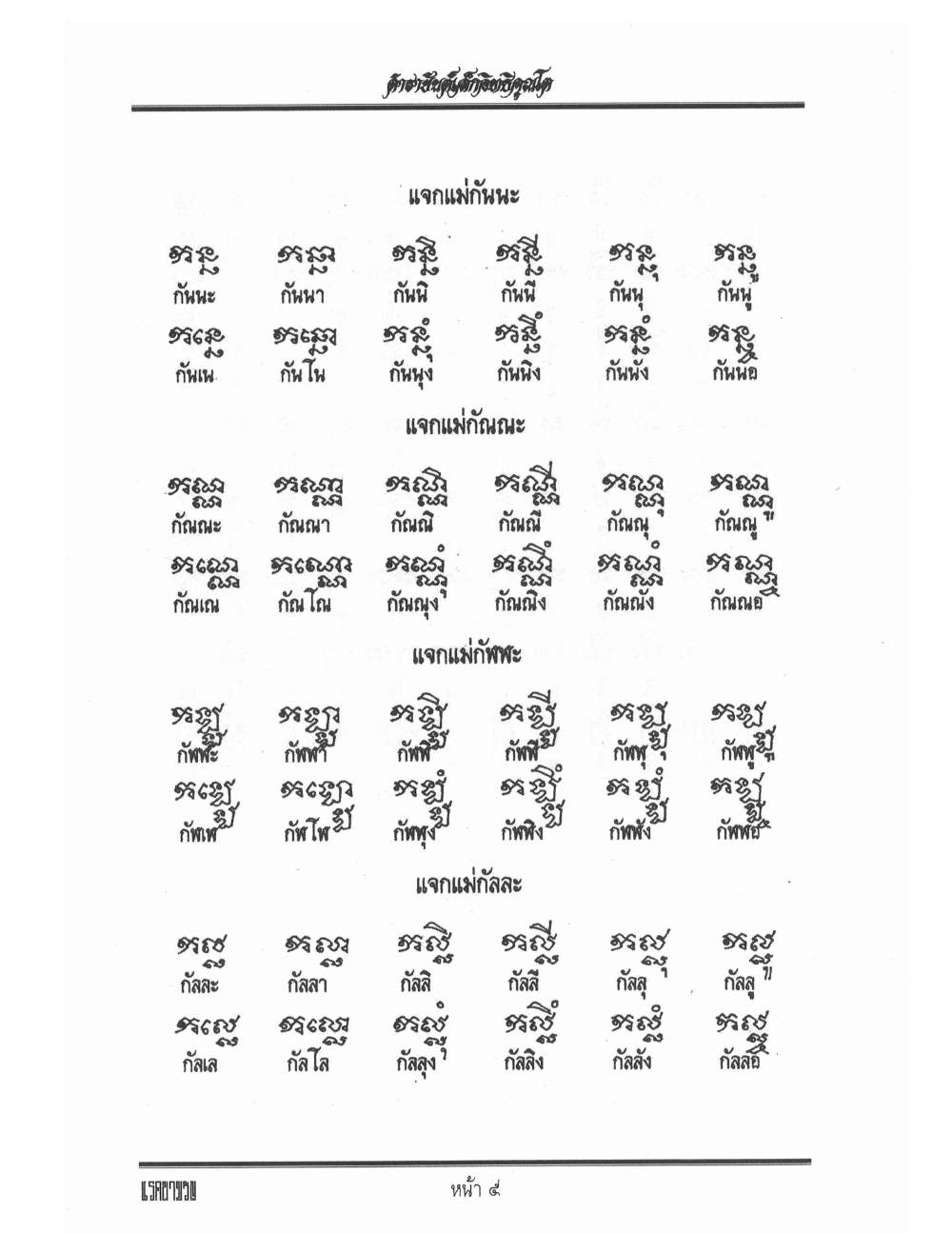 Yantra Inscription Formulas Khom Thai, PDF page 14 — original scan