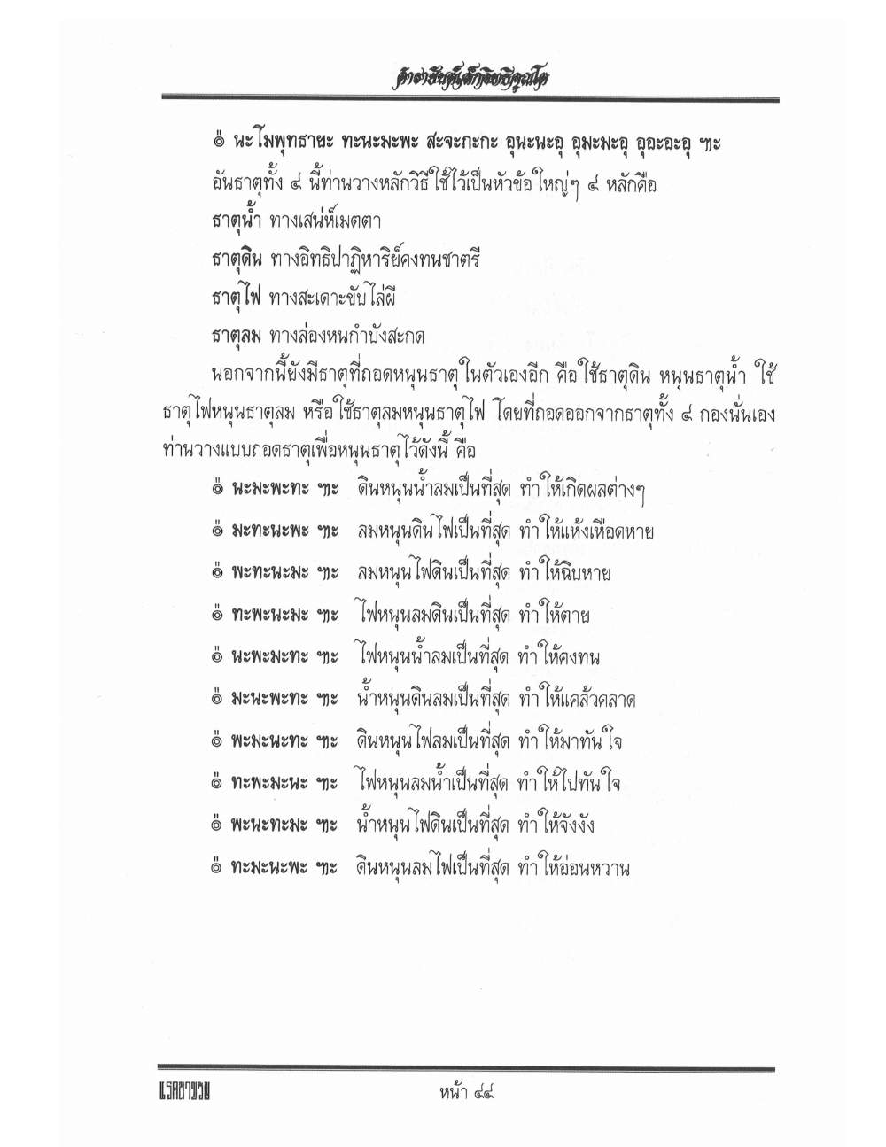 Yantra Inscription Formulas Khom Thai, PDF page 53 — original scan