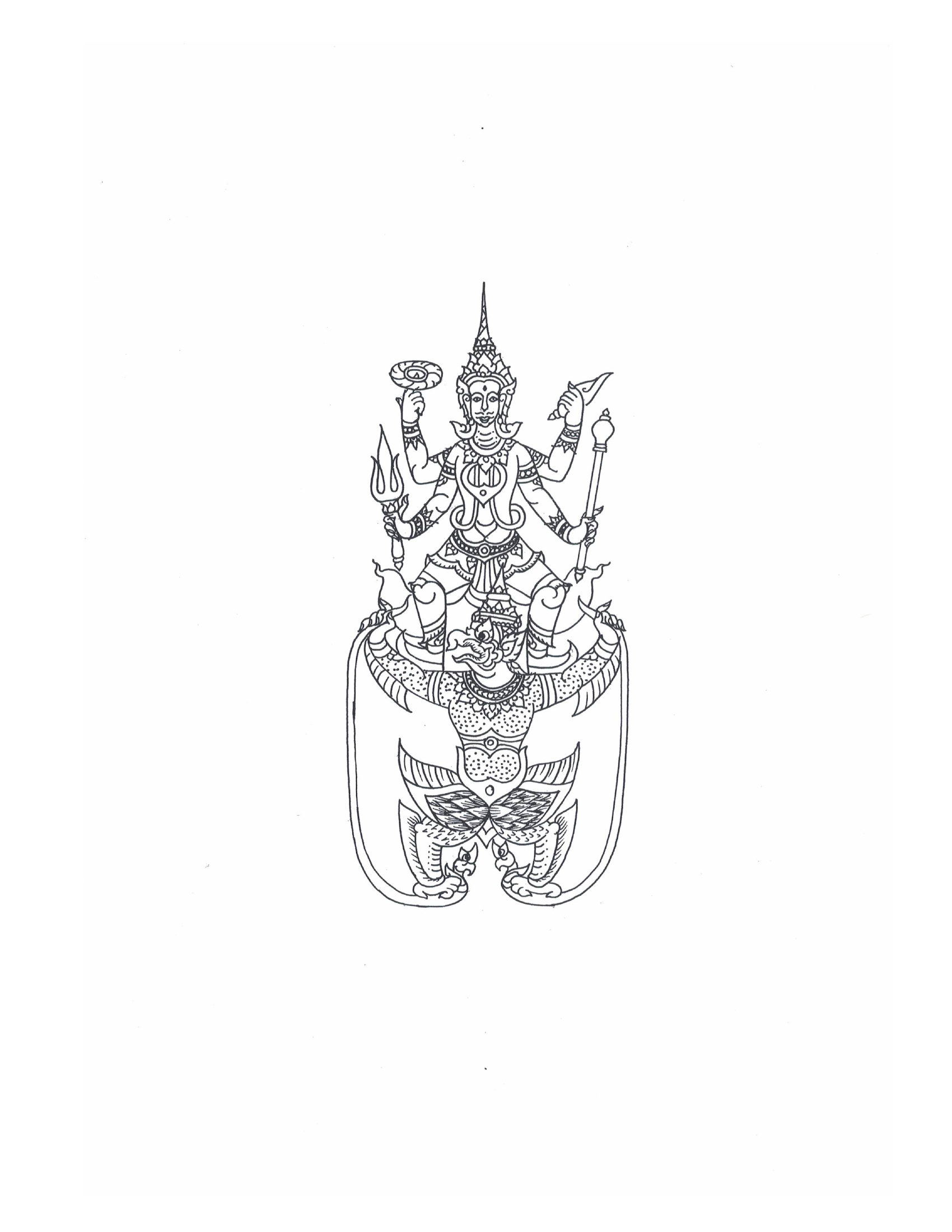 Sak Yant Stencils For Tracing, PDF page 83 — original scan