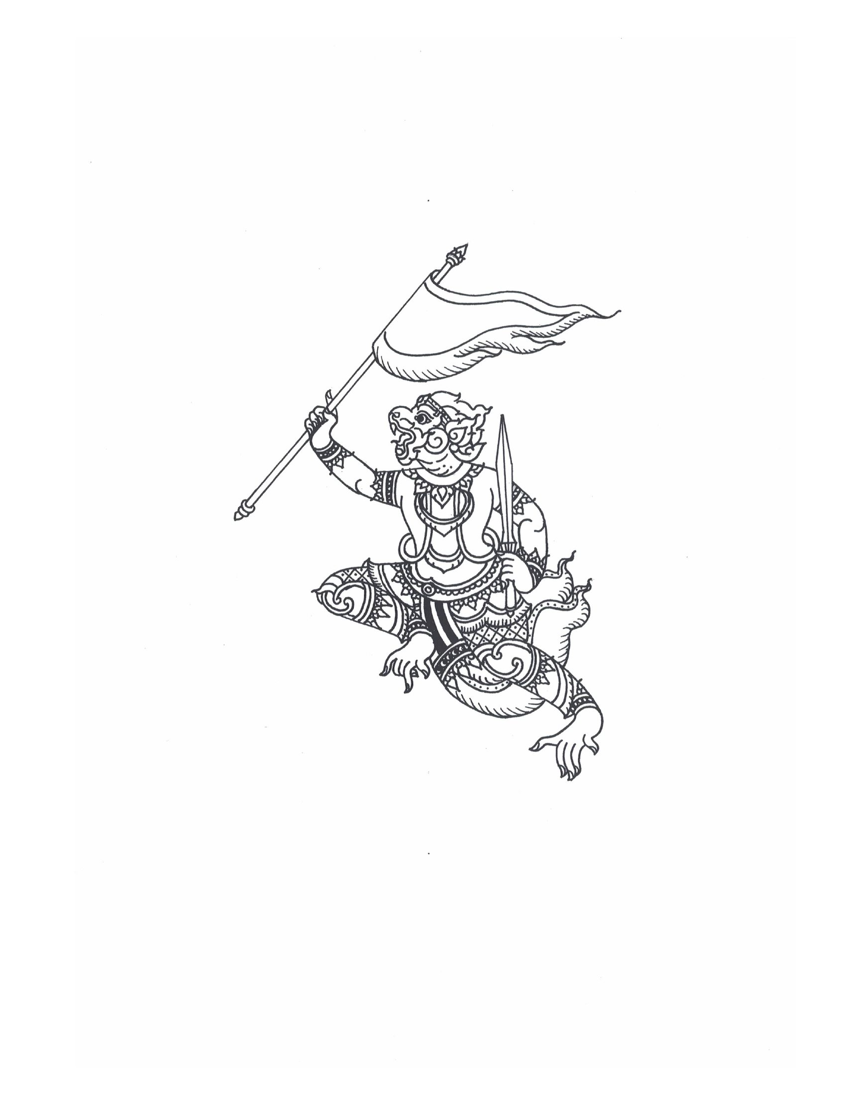 Sak Yant Stencils For Tracing, PDF page 90 — original scan